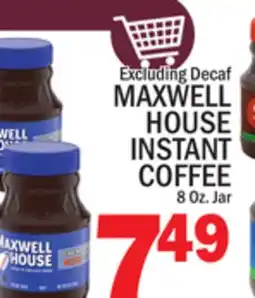 C Town MAXWELL HOUSE INSTANT COFFEE offer