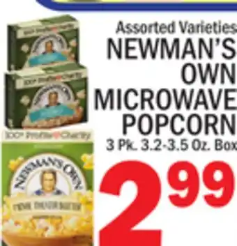 C Town NEWMAN'S OWN MICROWAVE POPCORN offer