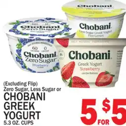 C Town CHOBANI ZERO SUGAR, LESS SUGAR OR GREEK YOGURT offer