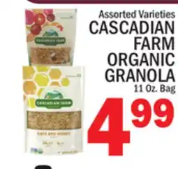 C Town CASCADIAN FARM ORGANIC GRANOLA offer