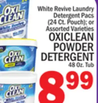 C Town OXICLEAN POWDER DETERGENT 48 Oz. Tub offer