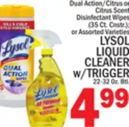 C Town LYSOL LIQUID CLEANER w/TRIGGER 22-32 Oz. Btl offer