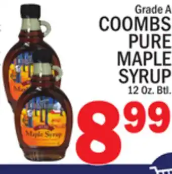 C Town COOMBS PURE MAPLE SYRUP offer