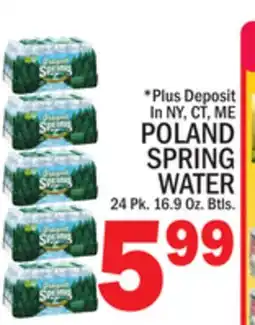 C Town POLAND SPRING WATER offer