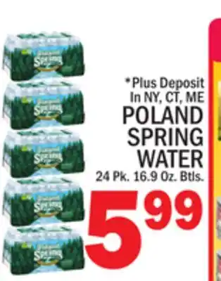 C Town POLAND SPRING WATER offer