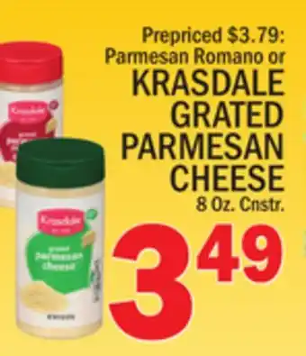 C Town KRASDALE GRATED PARMESAN CHEESE offer