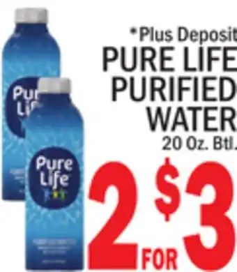 C Town PURE LIFE PURIFIED WATER offer