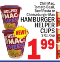 C Town HAMBURGER HELPER CUPS offer