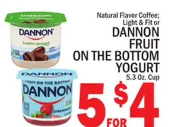 C Town DANNON FRUIT ON THE BOTTOM YOGURT offer