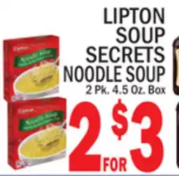 C Town LIPTON SOUP SECRETS NOODLE SOUP offer