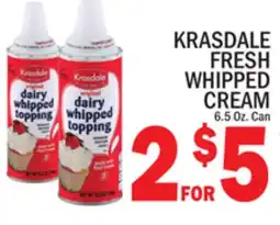 C Town KRASDALE FRESH WHIPPED CREAM offer