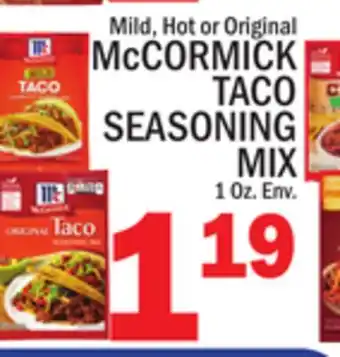 C Town McCORMICK TACO SEASONING MIX offer