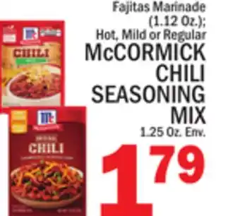 C Town McCORMICK CHILI SEASONING MIX offer