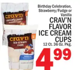 C Town CRAV'N FLAVOR ICE CREAM CUPS offer