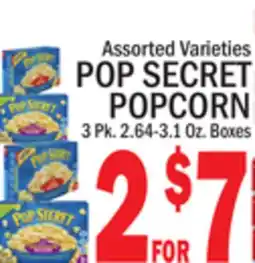 C Town POP SECRET POPCORN offer