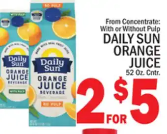 C Town DAILY SUN ORANGE JUICE offer