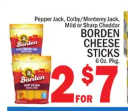 C Town BORDEN CHEESE STICKS offer