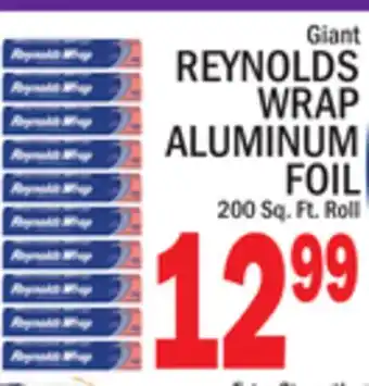 C Town Giant REYNOLDS WRAP ALUMINUM FOIL offer