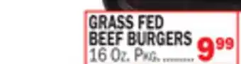 C Town GRASS FED BEEF BURGERS offer