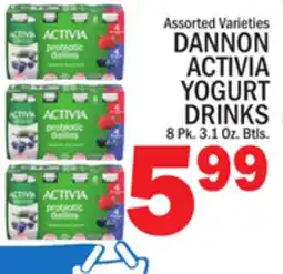 C Town DANNON ACTIVIA YOGURT DRINKS offer