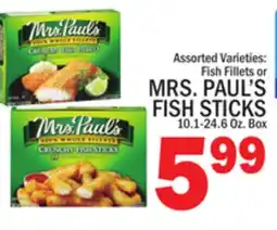 C Town MRS. PAUL'S FISH FILLETS OR FISH STICKS offer