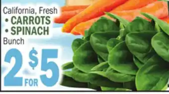 C Town CARROTS, SPINACH offer