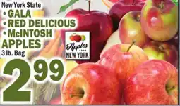 C Town GALA APPLES RED DELICIOUS McINTOSH APPLES offer