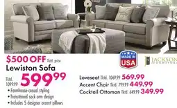 Boscov's Lewiston Sofa offer