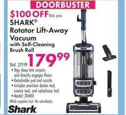 Boscov's SHARK Rotator Lift-Away Vacuum with Self-Cleaning Brush Roll offer