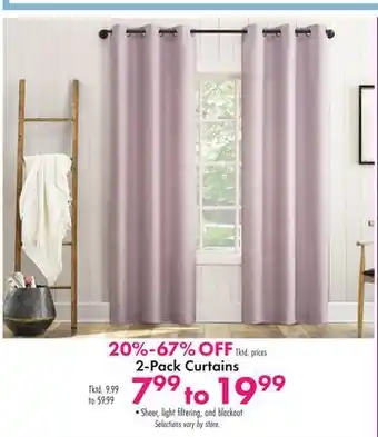 Boscov's 2-Pack Curtains offer