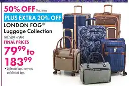 Boscov's LONDON FOG Luggage Collection offer