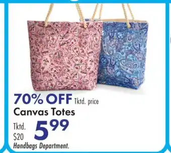 Boscov's Canvas Totes offer