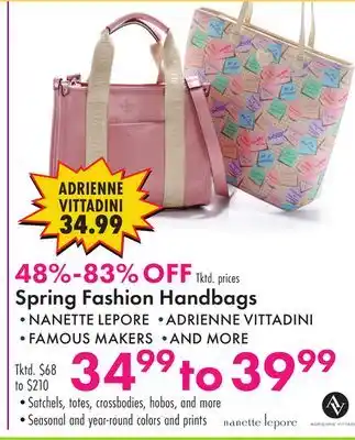 Boscov's Spring Fashion Handbags offer