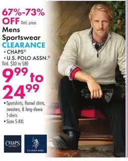 Boscov's Mens Sportswear offer