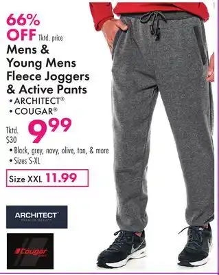 Boscov's Mens & Young Mens Fleece Joggers & Active Pants offer