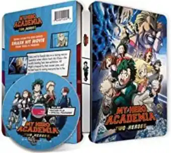 Walmart My Hero Academia: Two Heroes (MHA) (Blu-ray + Digital Copy) (Steelbook), Funimation Prod, Anime offer