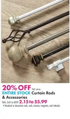 Boscov's ENTIRE STOCK Curtain Rods & Accessories offer