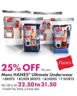 Boscov's Mens HANES Ultimate Underwear offer