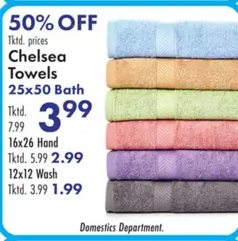 Boscov's Chelsea Towels 25x50 Bath offer