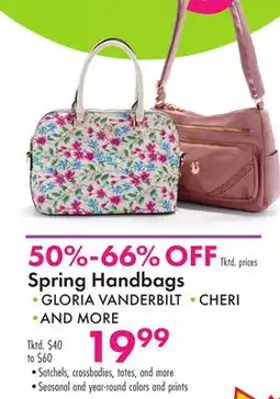 Boscov's Spring Handbags offer