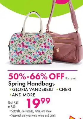 Boscov's Spring Handbags offer