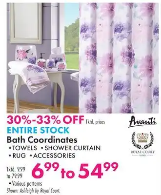 Boscov's Bath Coordinates offer