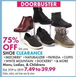 Boscov's SHOE CLEARANCE offer