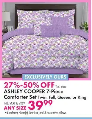 Boscov's ASHLEY COOPER 7-Piece Comforter Set Twin, Full, Queen, or King offer