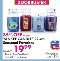 Boscov's YANKEE CANDLE 22-oz offer