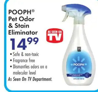 Boscov's POOPH Pet Odor & Stain Eliminator offer