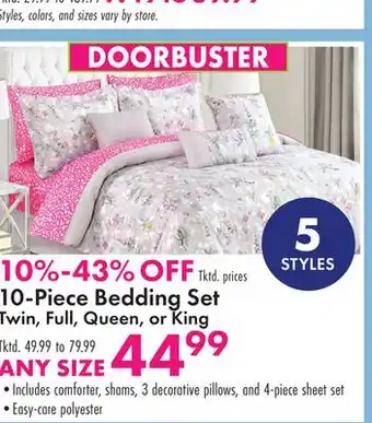 Boscov's 10-Piece Bedding Set offer