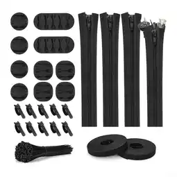 Walmart Aceovo 126Pcs Cord Cable Management Organizer Kit Cable Ties Cable Organizer Straps 126Pcs offer