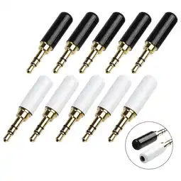 Walmart DAMIFU 10PCS 3.5MM Audio Connector 3 Poles Headphone J a Male Repair Adapter offer