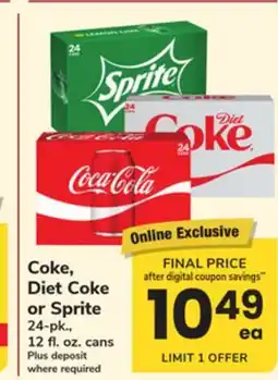 ACME Coke, Diet Coke or Sprite offer